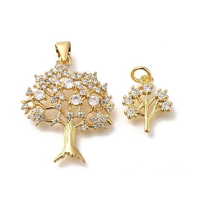 Покрытие стойки латунь с подвесками из фианита, долговечный, без свинца и без кадмия, Дерево прелести, с целью перехода в кольце