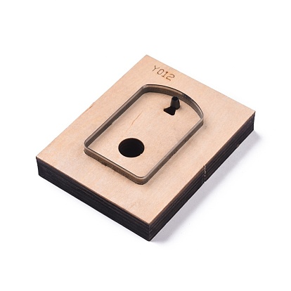 Wood Cutting Dies, with Steel, for DIY Scrapbooking/Photo Album, Decorative Embossing DIY Paper Card, Rectangle