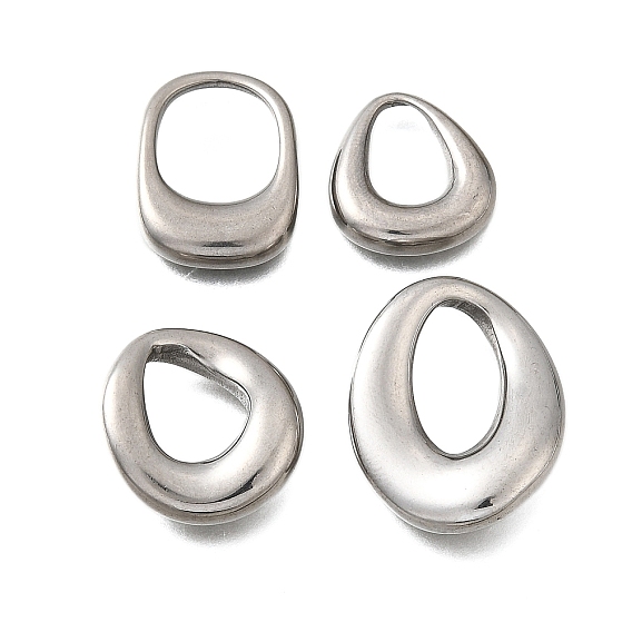 304 подвески из нержавеющей стали, капля, прямоугольник и овал