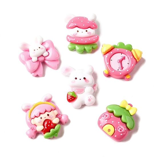 Милый кабошон из непрозрачной смолы