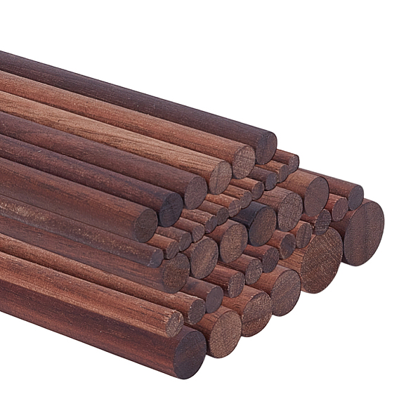 40шт 6 стили деревянные палочки для поделок, колонка