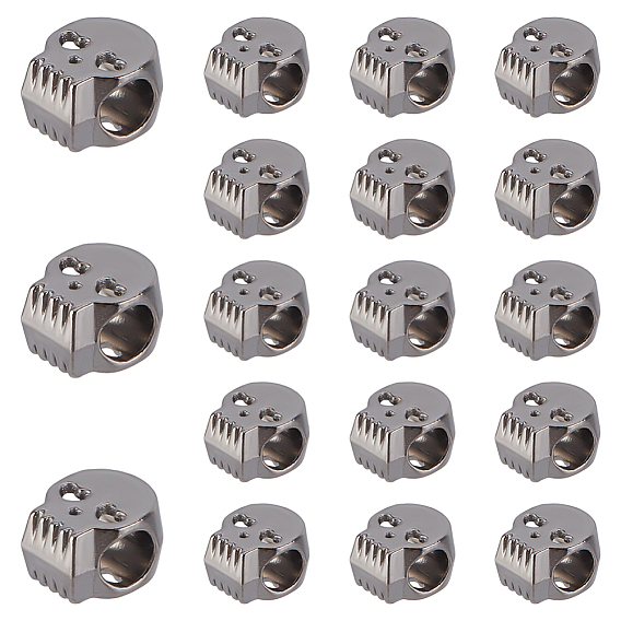 40шт. бусины из цинкового сплава, череп