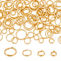 100шт. 4 цвета латунные разъемные кольца, без свинца и без кадмия, кольца с двойной петлей
