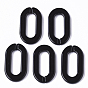 Opaque Acrylic Linking Rings, Quick Link Connectors, for Cable Chains Making, Oval