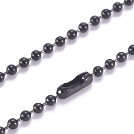 304 ожерелье из шариковой цепи из нержавеющей стали, с разъемами мяч цепи