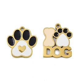 304 нержавеющей стальной эмали подвески, ионное покрытие (ip), подвески в форме отпечатков лап