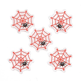 Acrylic Pendants, for Halloween, Spider Web