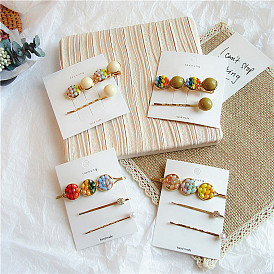 Chic Candy Color Diamond Hairpin Set - Simple and Versatile BB Hairpin Hair Accessories.