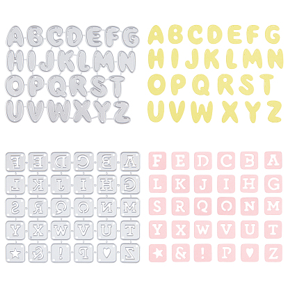 Carbon Steel Frame Metal Cutting Dies Stencils, for DIY Scrapbooking, Photo Album,  Alphabet A~Z Pattern