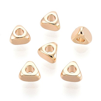 Spacer бисер латунные, без кадмия, без никеля и без свинца, треугольные