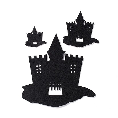 Wool Felt Haunted House Party Decorations, Halloween Themed Display Decorations, for Decorative Tree, Banner, Garland