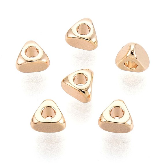 Spacer бисер латунные, без кадмия, без никеля и без свинца, треугольные