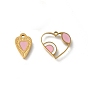 304 из нержавеющей стали шармы эмали, реальный 18 k позолоченный, шарма сердца