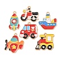 Alloy with Enamel Pendants, Vehicle Charms, Golden