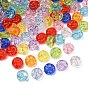 Perles acryliques transparentes, plat rond