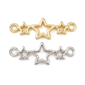 Подвески-соединители в виде тройной звезды из латуни, долговечный, без свинца и без кадмия, стойки покрытие