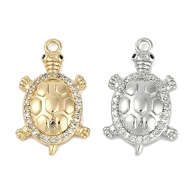Латунные микро проложить кубического циркония подвески, без кадмия, без никеля и без свинца, черепаха