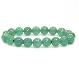 Perles rondes de pierre gemme s'étendent bracelets, Avec des perles de rechange, Fil élastique en fibre et fer à repasser
