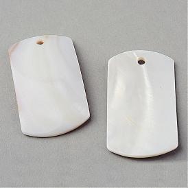 Sea Shell Pendants, Big Pendants, Rectangle