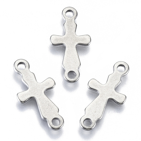 201 Stainless Steel Links Connectors, Laser Cut, Cross
