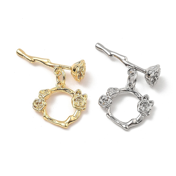 Латуни Переключить застежками, без кадмия, без никеля и без свинца, цветок