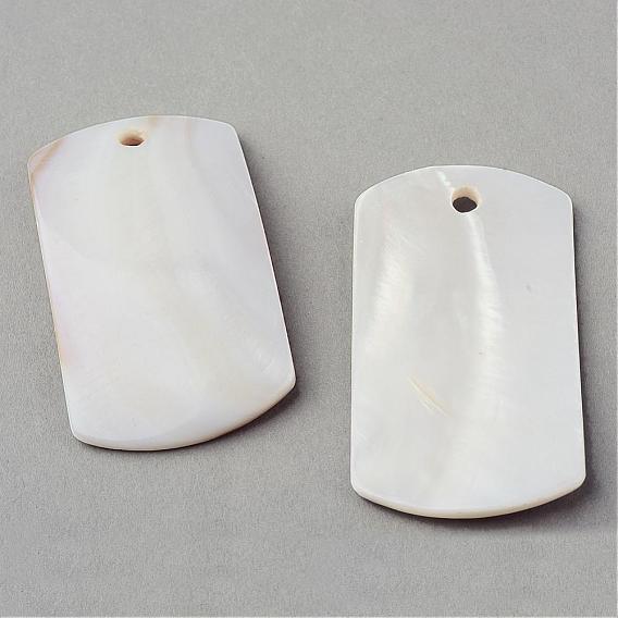 Sea Shell Pendants, Big Pendants, Rectangle
