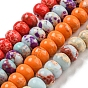 Synthetic Imperial Jasper Dyed Beads Strands, Rondelle