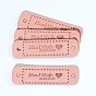 Microfiber Leather Labels, Handmade Embossed Tag, with Holes, for DIY Jeans, Bags, Shoes, Hat Accessories, Rectangle with Word Handmade