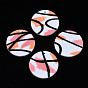 Handmade Polymer Clay Pendants, Flat Round