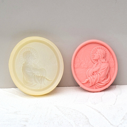 Moules à bougies en silicone de qualité alimentaire bricolage, pour la fabrication de bougies, humaine