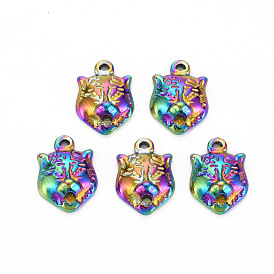 201 Stainless Steel Pendants, Leopard Head