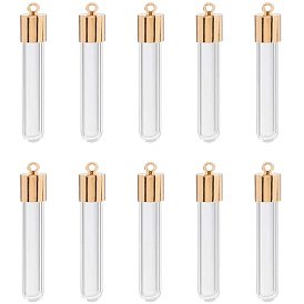 Стеклянные подвески для бутылок, с железными крышками