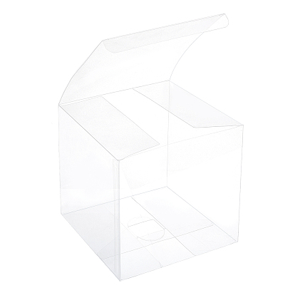 Transparent PVC Box, Candy Treat Gift Box, for Wedding Party Baby Shower Packing Box, Sqaure