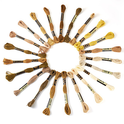 22 наборы 22 полиэстеровые нитки для вышивания с осенней тематикой, нитки для вышивки крестом