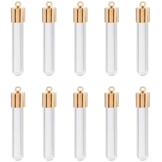 Стеклянные подвески для бутылок, с железными крышками