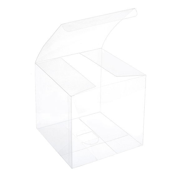 Transparent PVC Box, Candy Treat Gift Box, for Wedding Party Baby Shower Packing Box, Sqaure