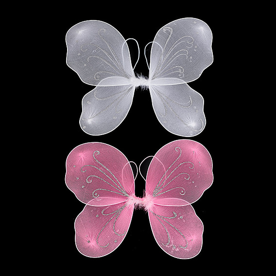 2шт 2 цвета нейлоновые украшения аксессуары, бабочка