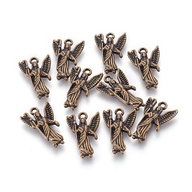 Сплавочные подвески тибетского стиля, ангел, без кадмия и без свинца