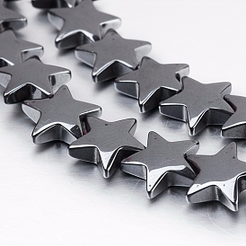 Non-magnetic Synthetic Hematite Beads Strands, Star