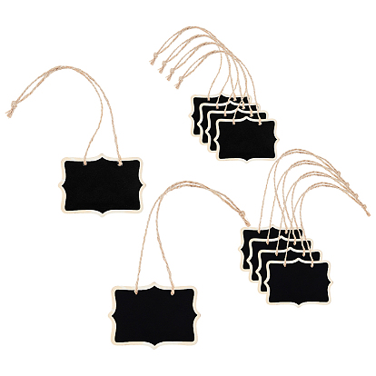 28шт. 2 стили пустых деревянных мини-досок для рисования мелом, наклейки для классных досок, с пеньковой веревки