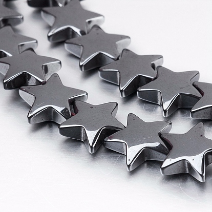 Non-magnetic Synthetic Hematite Beads Strands, Star