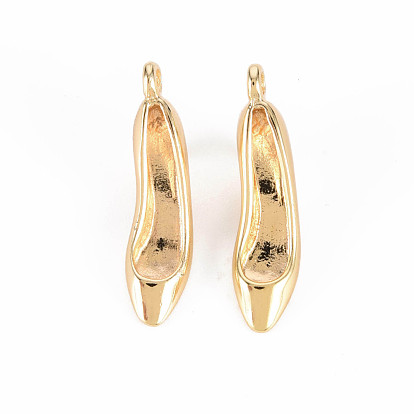Brass Pendants, Nickel Free, High-Heeled Shoes