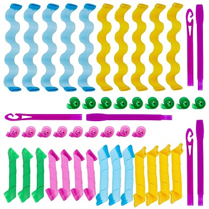 Набор для укладки бигуди gorgecraft, валик для волос с накидкой и крючками для укладки, для большинства причесок