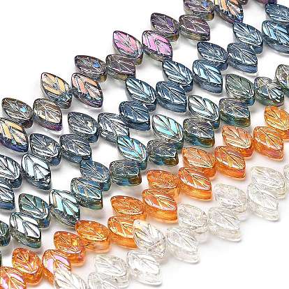 Стеклянные бусины с гальваническим покрытием , лист