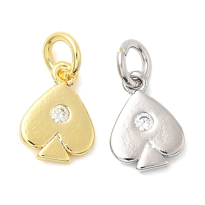 Латунные микро проложить кубического циркония прелести, лопата, долговечный, стойки покрытие, с целью перехода в кольце