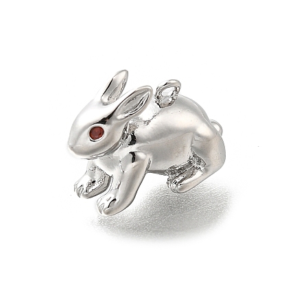 Латунные микро проложить кубического циркония подвески, кролика прелести