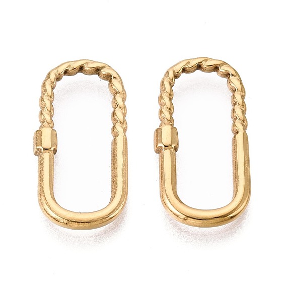 304 нержавеющей стали связывающий кольца, овальные, ионное покрытие (ip)