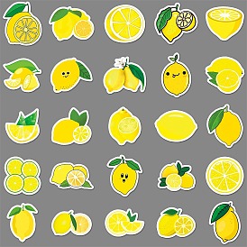 Waterproof Self Adhesive Stamping Stickers Sets, DIY Hand Account Photo Album Decoration Sticker, Lemon