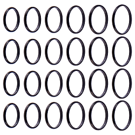 24pxcs 6 styles 2mm полированное гладкое куполообразное кольцо для пальца для девушек и женщин, 304 кольца из нержавеющей стали