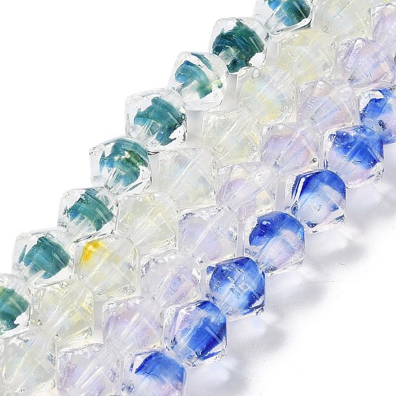 Бусы лэмпворк ручной работы, двухконусные